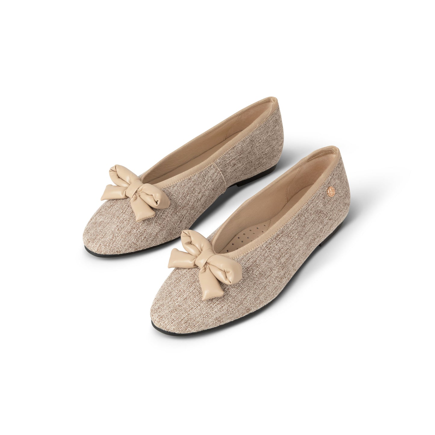 Taupe Bow Flat